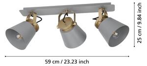 Eglo 43837 - Faretto TWICKEN 3xE27/40W/230V