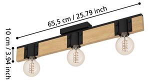 Eglo 43901 - Plafoniera BAILRIGG 3xE27/40W/230V