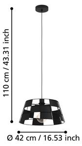 Eglo 43892 - Lampadario a sospensione con filo PONTEFRACT 1xE27/40W/230V