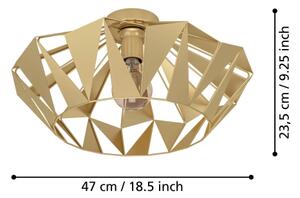 Eglo 43908 - Plafoniera CARLTON 1xE27/60W/230V