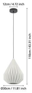 Eglo 43932 - Lampadario a sospensione con filo MINTING 1xE27/25W/230V diametro 31 cm