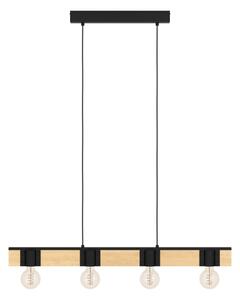 Eglo 43902 - Lampadario a sospensione con filo BAILRIGG 4xE27/40W/230V