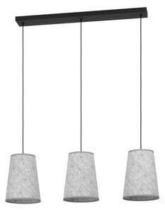 Eglo 43985 - Lampadario a sospensione con filo ALSAGER 3xE27/40W/230V grigio