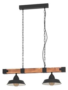 Eglo 44085 - Lampadario a catena OLDBURY 2xE27/60W/230V