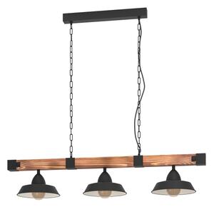 Eglo 44086 - Lampadario a catena OLDBURY 3xE27/60W/230V