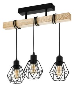 Eglo 44074 - Lampadario a plafone TOWNSHEND 3xE27/60W/230V