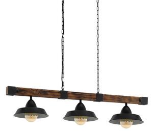 Eglo 44086 - Lampadario a catena OLDBURY 3xE27/60W/230V