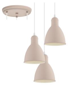 EGLO 49084 - Lampadario a sospensione con filo PRIDDY-P 3xE27/60W/230V