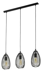 Eglo 49142 - Lampadario a sospensione con filo CLEVEDON 3xE27/60W/230V