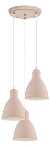 EGLO 49084 - Lampadario a sospensione con filo PRIDDY-P 3xE27/60W/230V