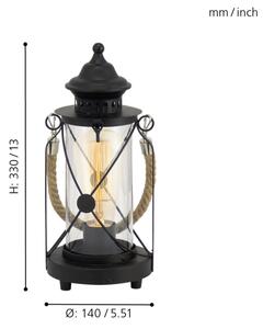 Eglo 49283 - Lampada da tavolo BRADFORD 1xE27/60W/230V