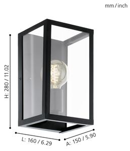 Eglo 49394 - Applique CHARTERHOUSE 1xE27/60W/230V