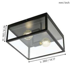 Eglo 49392 - Plafoniera CHARTERHOUSE 2xE27/60W/230V