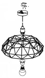 Eglo 49487 - Lampadario CARLTON 2 1xE27/60W/230V
