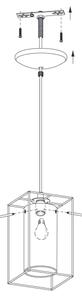 Eglo 49495 - Lampadario LONCINO 1xE27/60W/230V