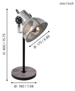 Eglo 79365 - Lampada da tavolo BARNSTAPLE 1xE27/40W/230V