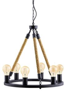 Eglo 49694 - Lampadario a catena FINDLAY 6xE27/60W