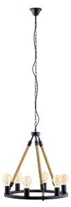 Eglo 49694 - Lampadario a catena FINDLAY 6xE27/60W