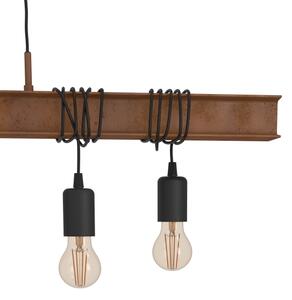 Eglo 49859 - Lampadario a sospensione con filo TOWNSHEND 4 6xE27/60W/230V