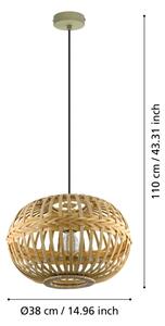 Eglo 49771 - Lampada a sospensione AMSFIELD 1xE27/60W