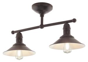 Eglo 49824 - Lampada a sospensione su asta STOCKBURY 2xE27/60W