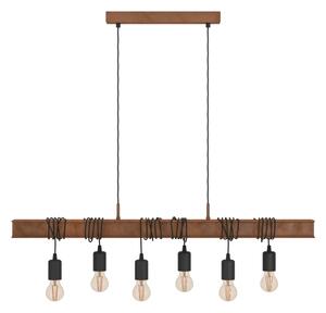 Eglo 49859 - Lampadario a sospensione con filo TOWNSHEND 4 6xE27/60W/230V