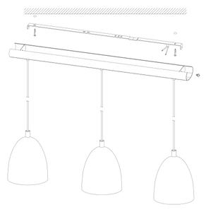 Eglo 49871 - Lampada a sospensione SAFI 3xE27/60W