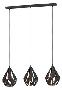 Eglo 49991 - Lampada a sospensione CARLTON 1 3xE27/60W/230V