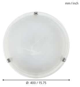 Eglo 7184 - Plafoniera SALOME 2xE27/25W/230V in vetro alabastrino