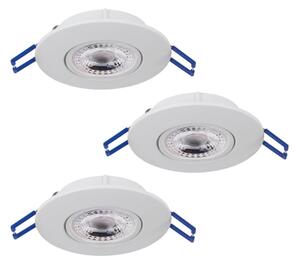 Eglo 75763 - SET 3x Lampada LED da incasso ZUJAR LED/3,4W/230V bianco