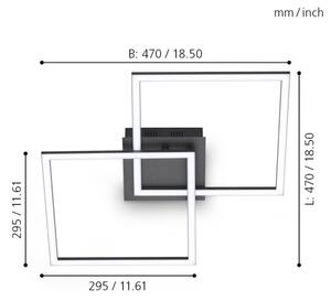 Eglo 75553 - Lampadario LED dimmerabile a plafone PALMAVE LED/28W/230V 3000-6500K+tc