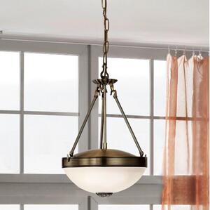 Eglo 82747 - Lampadario a sospensione con catena SAVOY 2xE27/60W/230V bronzo