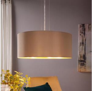 Eglo 78693 - Lampadario a sospensione con filo MASERLO 3xE27/60W/230V diametro 53 cm beige/rame