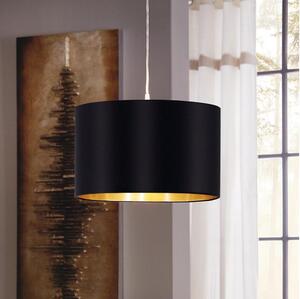 Eglo 78691 - Lampadario a sospensione con filo MASERLO 1xE27/60W/230V diametro 38 cm nero/rame