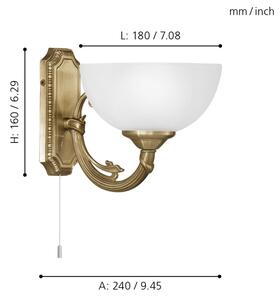 EGLO 82751 - Applique SAVOY 1xE14/40W/230V