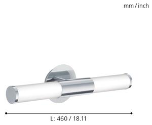Eglo 87219 - Applique da bagno PALMERA 2xE14/40W/230V IP44