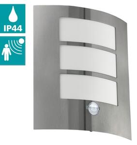 EGLO 88142 - Applique da esterno con sensore CITY 1xE27/15W