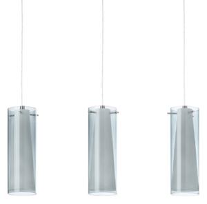 EGLO 90305 - Lampadario sospeso PINTO NERO 3xE27/60W vetro fumé