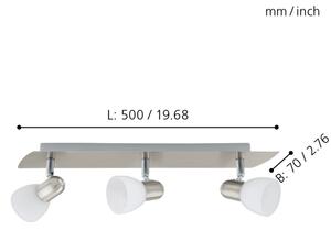EGLO 90985 - Faretto ENEA 3xE14/40W