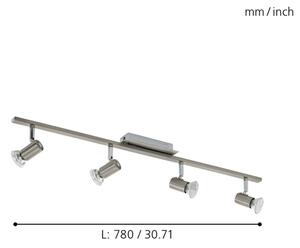 EGLO 90917 - Plafoniera ROTTELO 4xGU10/LED/3W
