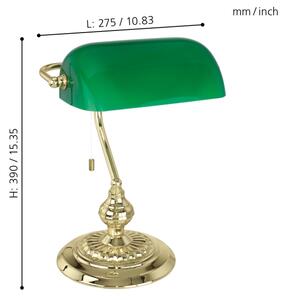 Eglo 90967 - BANKER Lampada da tavolo E27/60W/230V