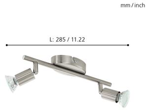 Eglo 92596 - Luce Spot a LED BUZZ 2xGU10/2,8W/230V