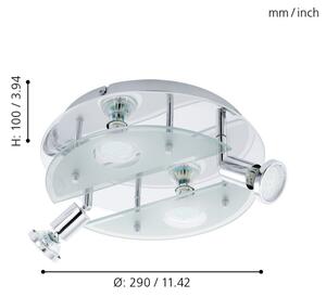 EGLO 93085 - Plafoniera LED CABO 1 4xGU10/3W