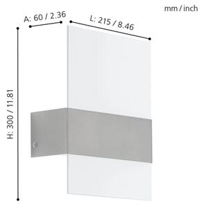 Eglo 93438 - Lampada da esterno a LED NADELA 2xLED/2,5W/230V IP44