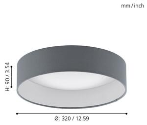 Eglo 93395 - Plafoniera LED PALOMARO LED/12W/230V