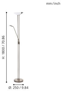 Eglo 93876 - Lampada LED dimmerabile BAYA 1 LED/20W + LED/2,5W bronzo