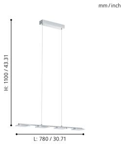 Eglo 94244 - lampada a sospensione LED CARTAMA 4xLED/4,5W/230V