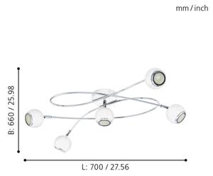 Eglo 94252 - Faretto LED LOCANDA 5xGU10-LED/3W/230V