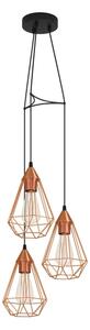 Eglo 94196 - Lampadario TARBES 3xE27/60W/230V