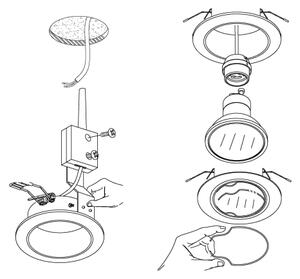 Eglo 94236 - SET 3x faretti da incasso LED PENETO 3xGU10-LED/3W/230V